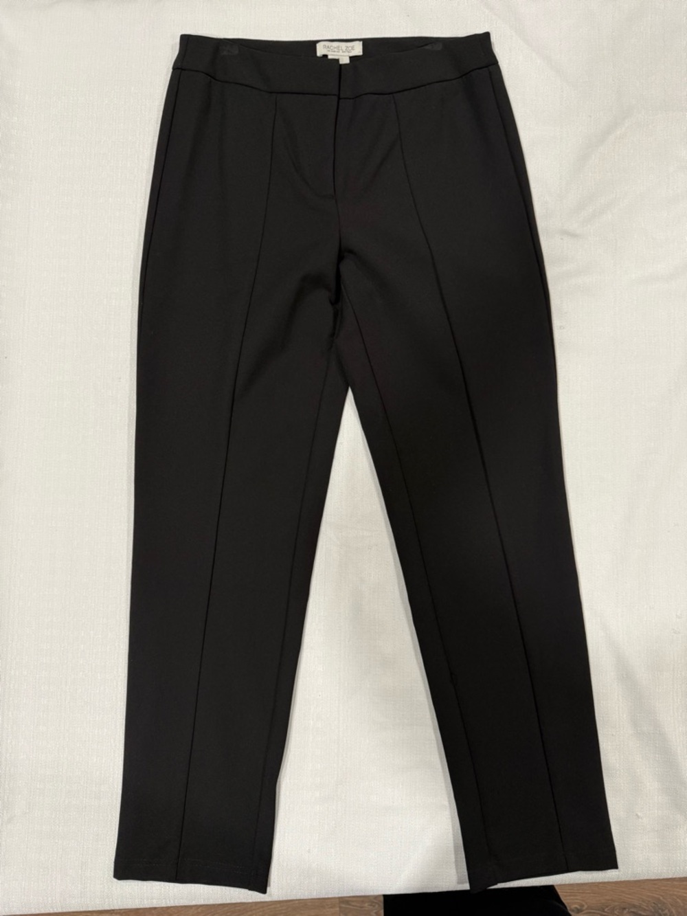 Rachel Zoe Black Ponte Tailored Ankle Trousers-#1402